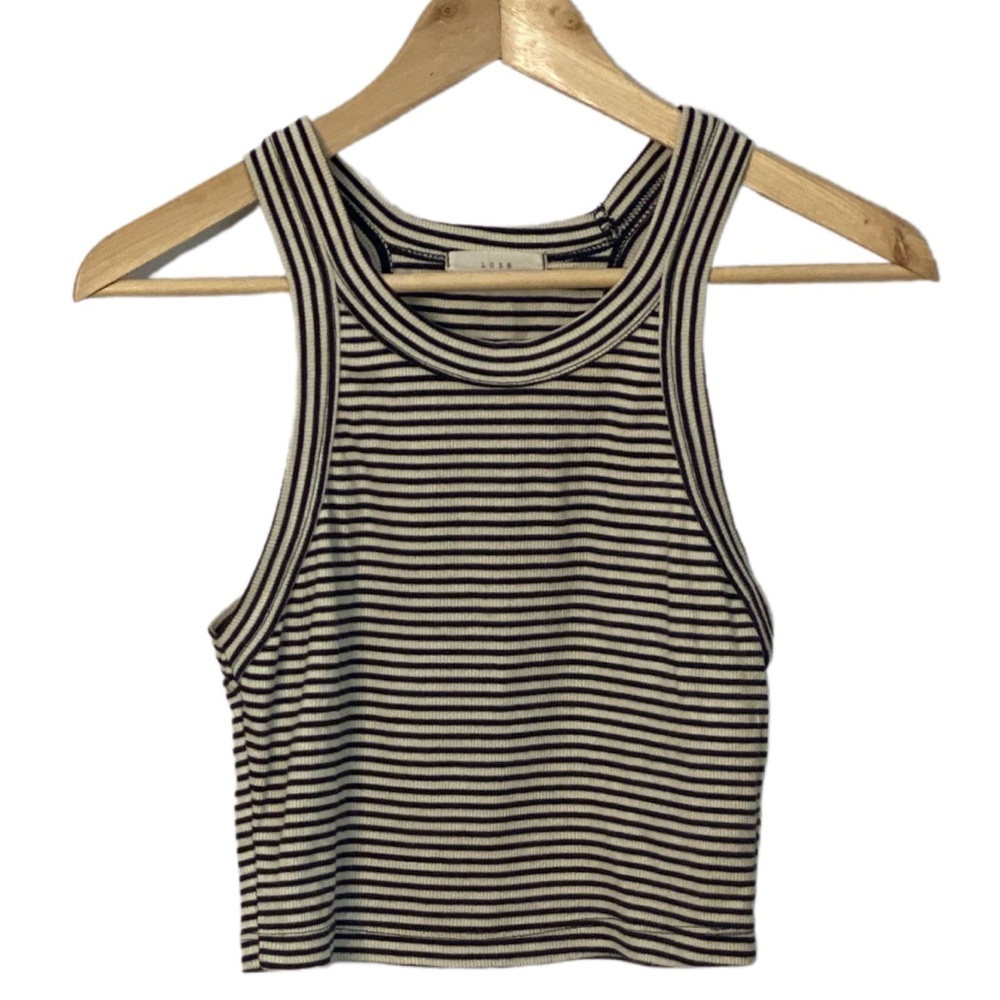 LUXE Stripped Crop Top